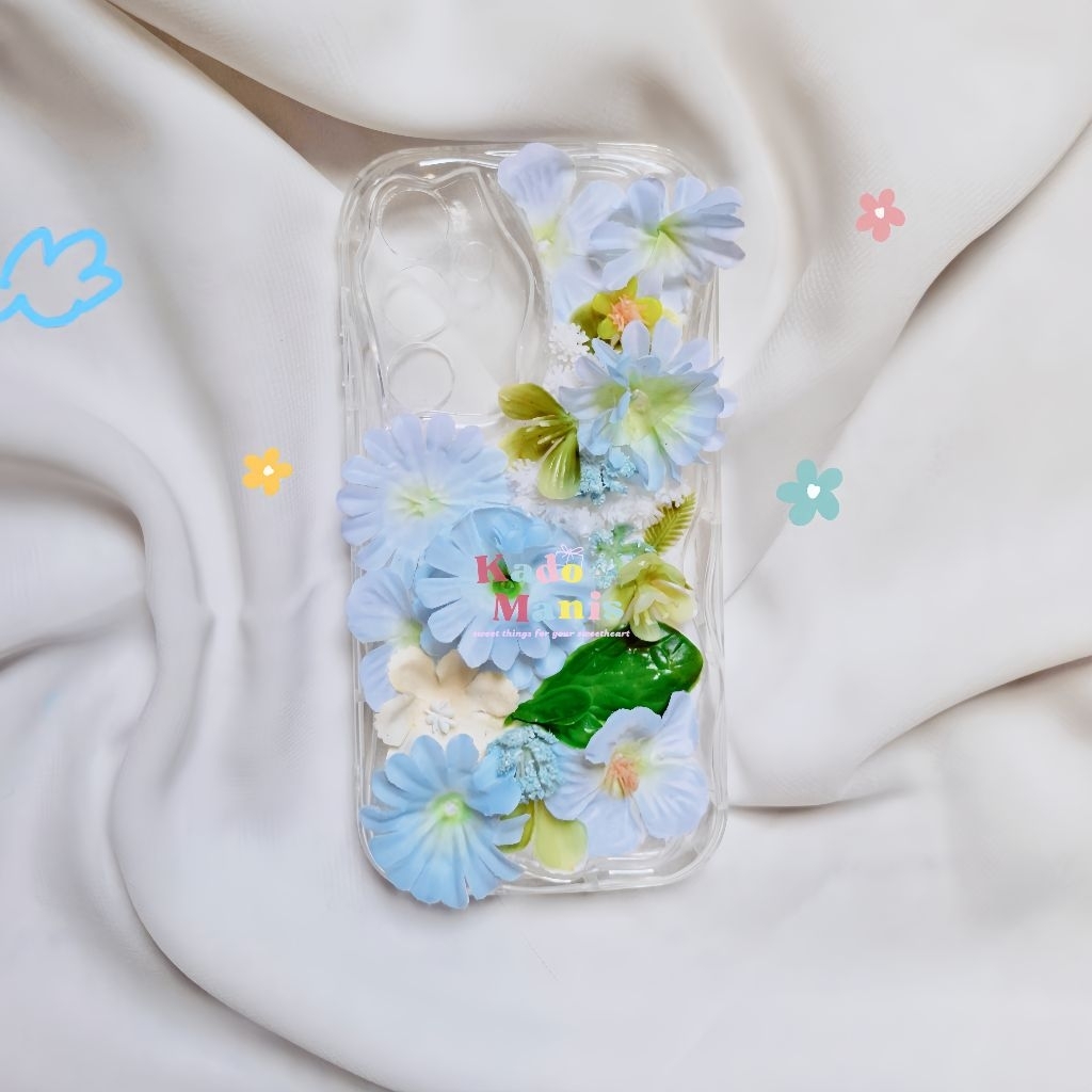 kadomanis project – Taman Bunga Phone Case | Decoden Case HP | Artificial flower | deco cream