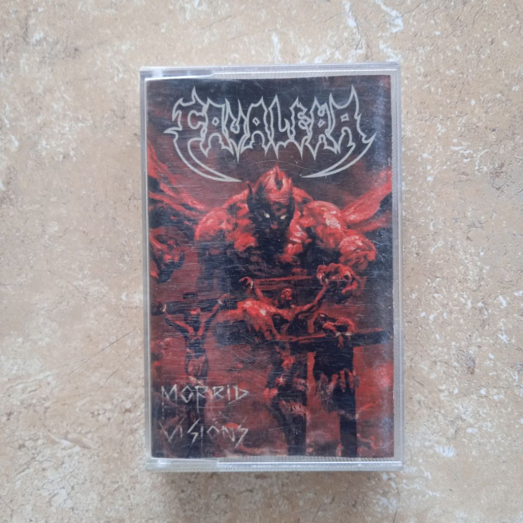 kaset pita CAVALERA  "Morbid Vision" dan "Bestial Devastation" (1 kaset ada 2 album)