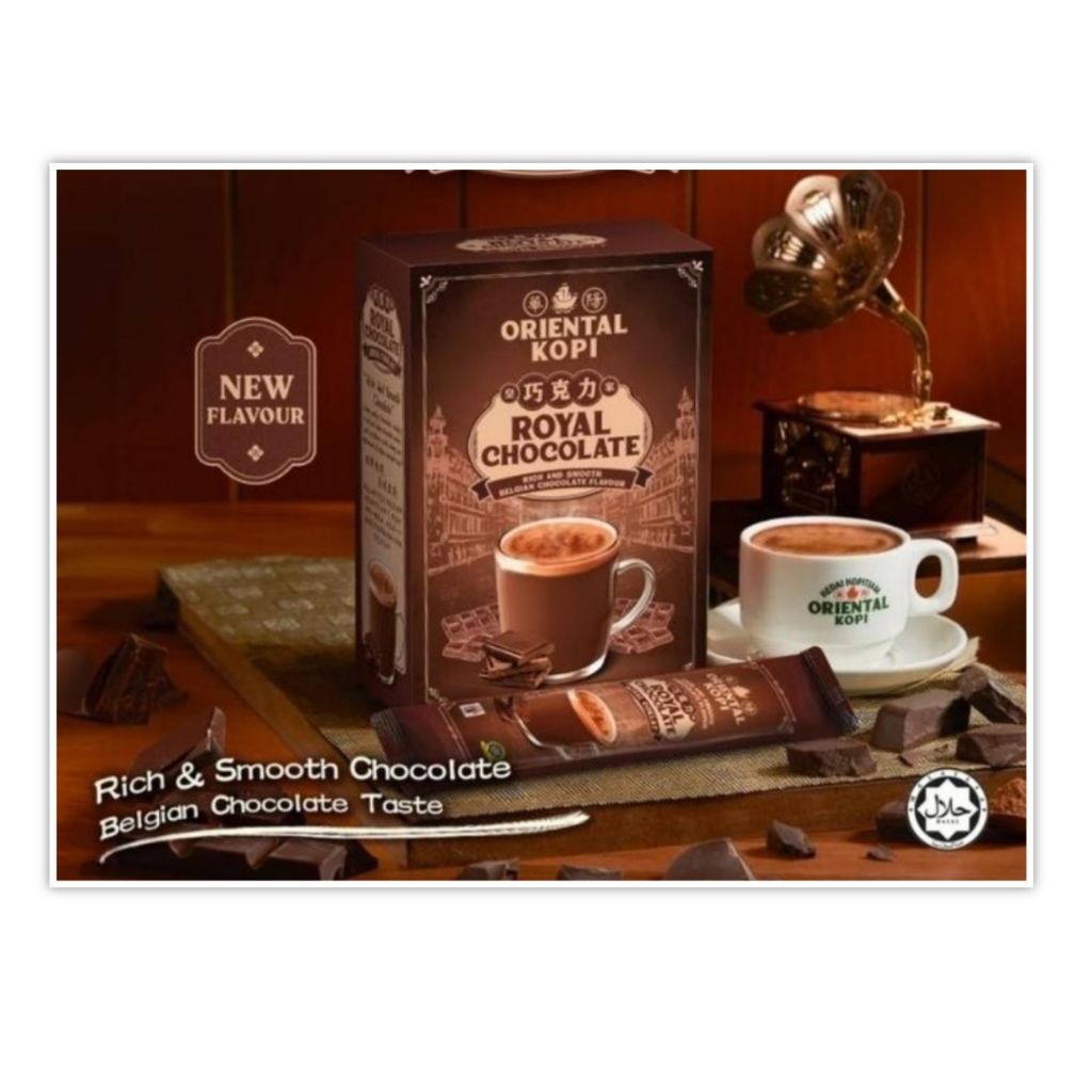 Oriental Belgian Royal Chocolate Drink isi 10 sachet Minuman Coklat Malaysia