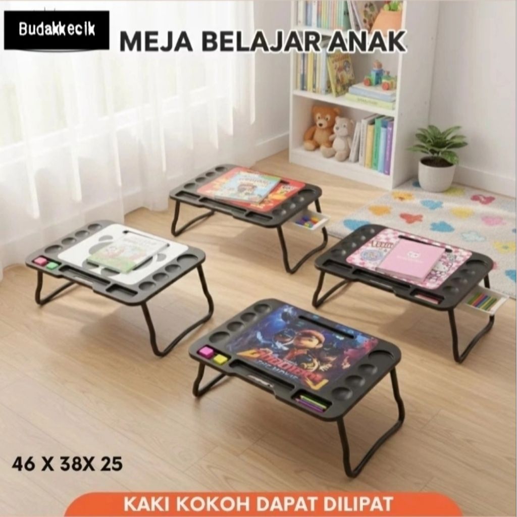 Meja belajar anak / meja belajar lipat / meja lipat karakter /meja belajar anak tk -sd