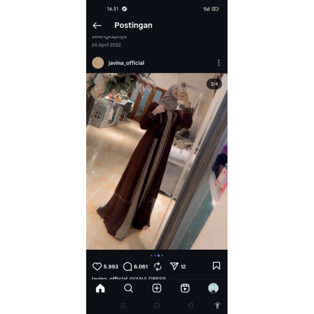 ayana Dress By Javina