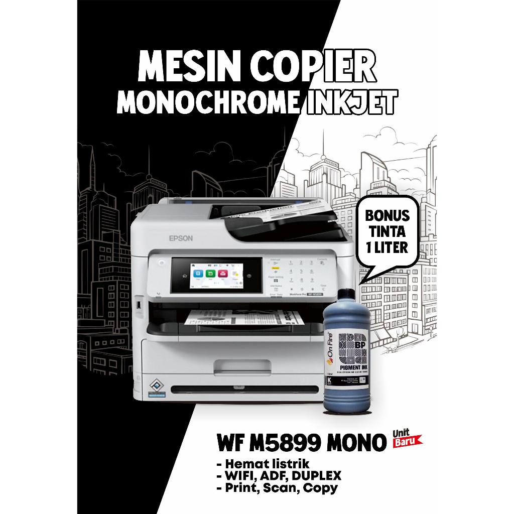 Printer Epson WF C5899 WF5899 WFC5899 5899 Mesin Fotocopy Tinta Monokrom Multifingsi