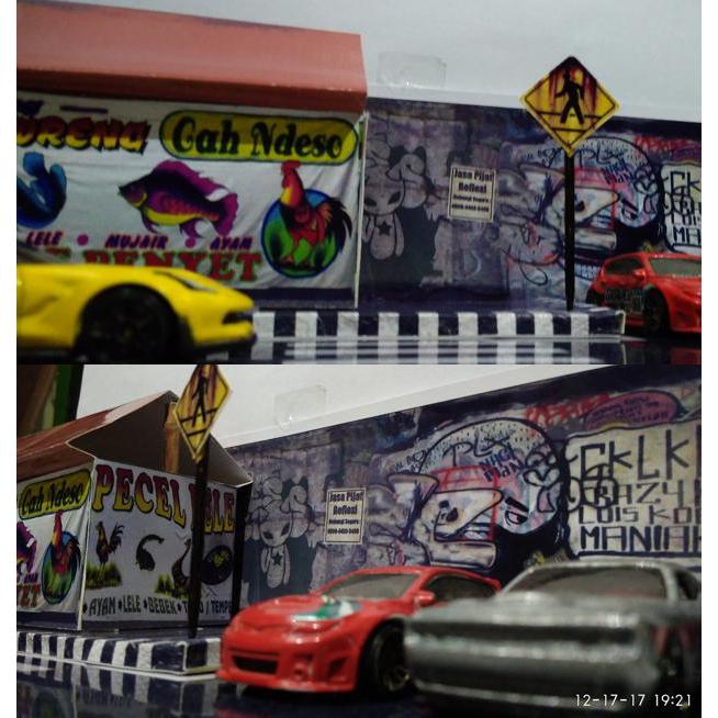 Hot Wheels - Diorama Pecel Lele Scale 1/64