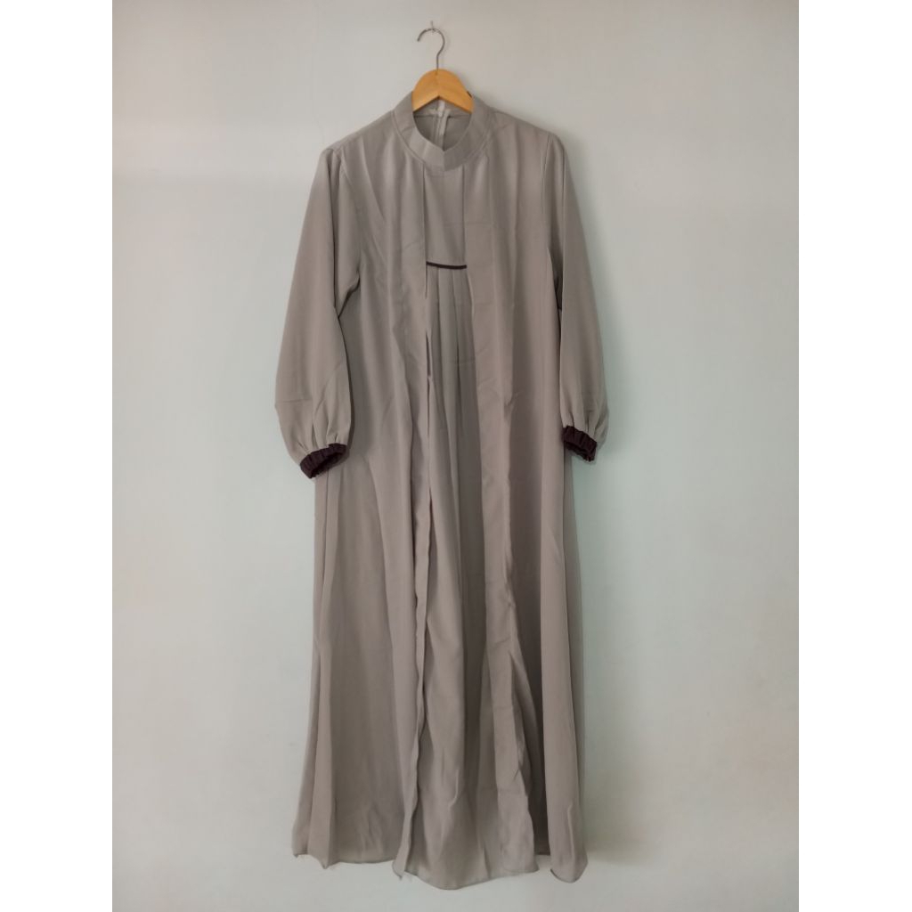 Gamis Yoris Malaysia warna Abu-Abu