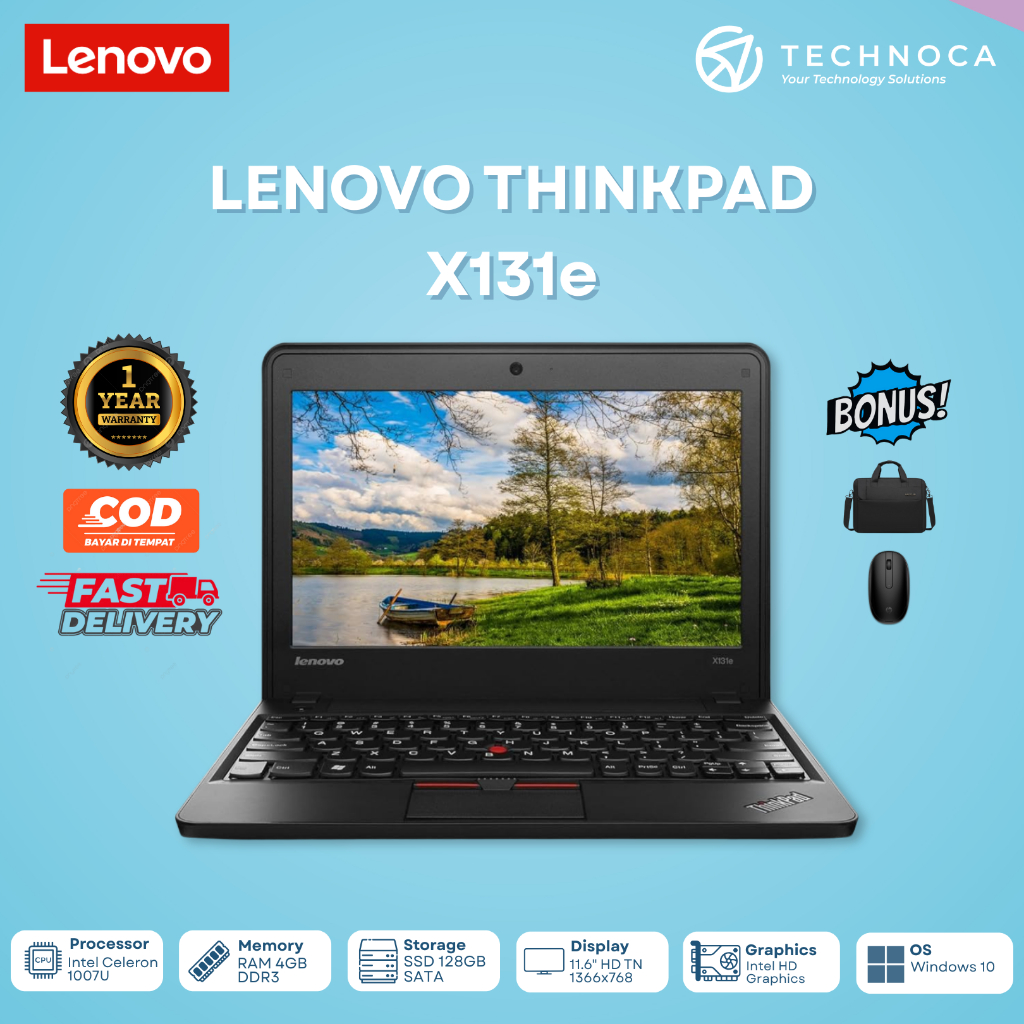 Laptop Lenovo Thinkpad X131E RAM 4GB SSD 128GB ORIGINAL BERGARANSI