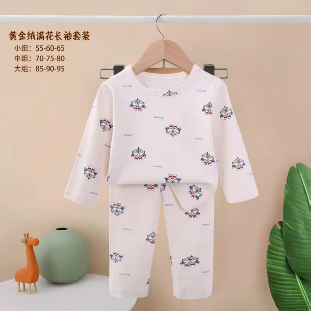 Piyama Anak Organik/Setelan Baju Tidur Anak Laki-Laki/Perempuan/Grosir Baju Anak Import