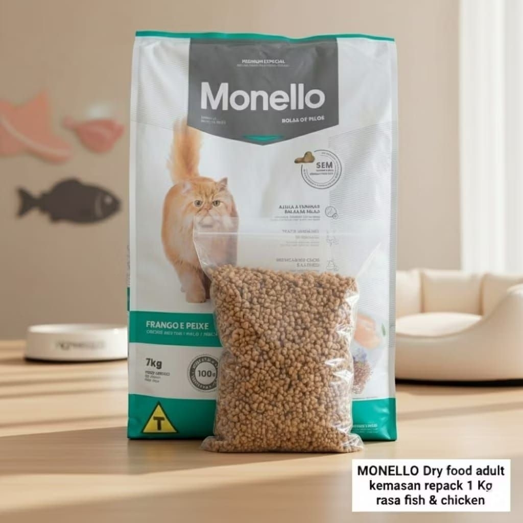 MONELLO MAKANAN KUCING REPACK 1 KILO