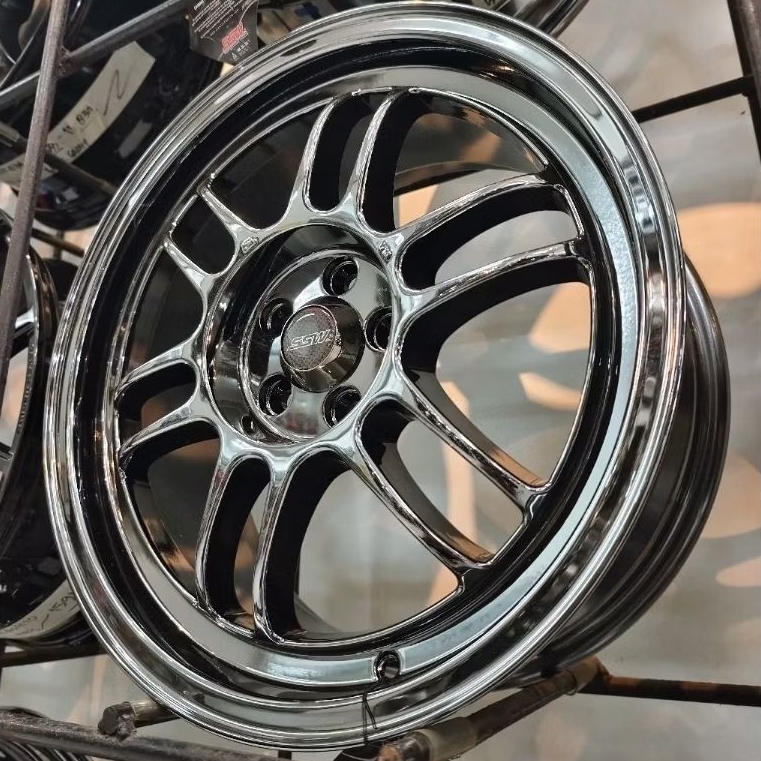 Velg SSW Black Chrome Ring 17 – PCD 5×100 | Premium Fitment for Avanza 2023, Sienta