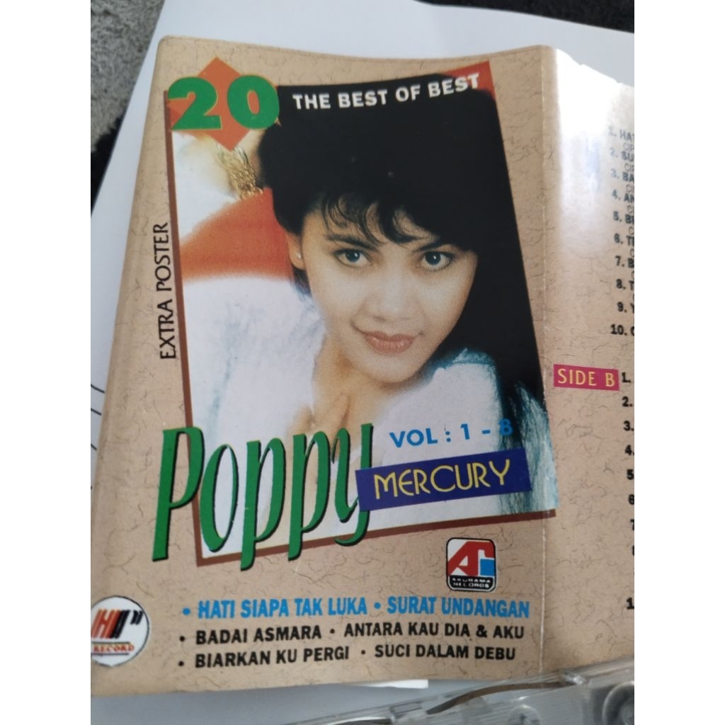 Kaset pita 20 Best of The Best Poppy Mercury