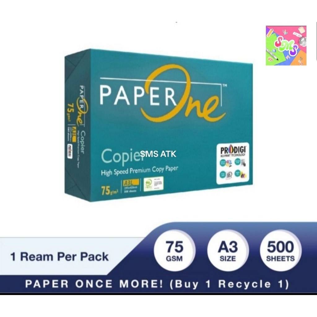 Kertas HVS A3 75gr PaperOne