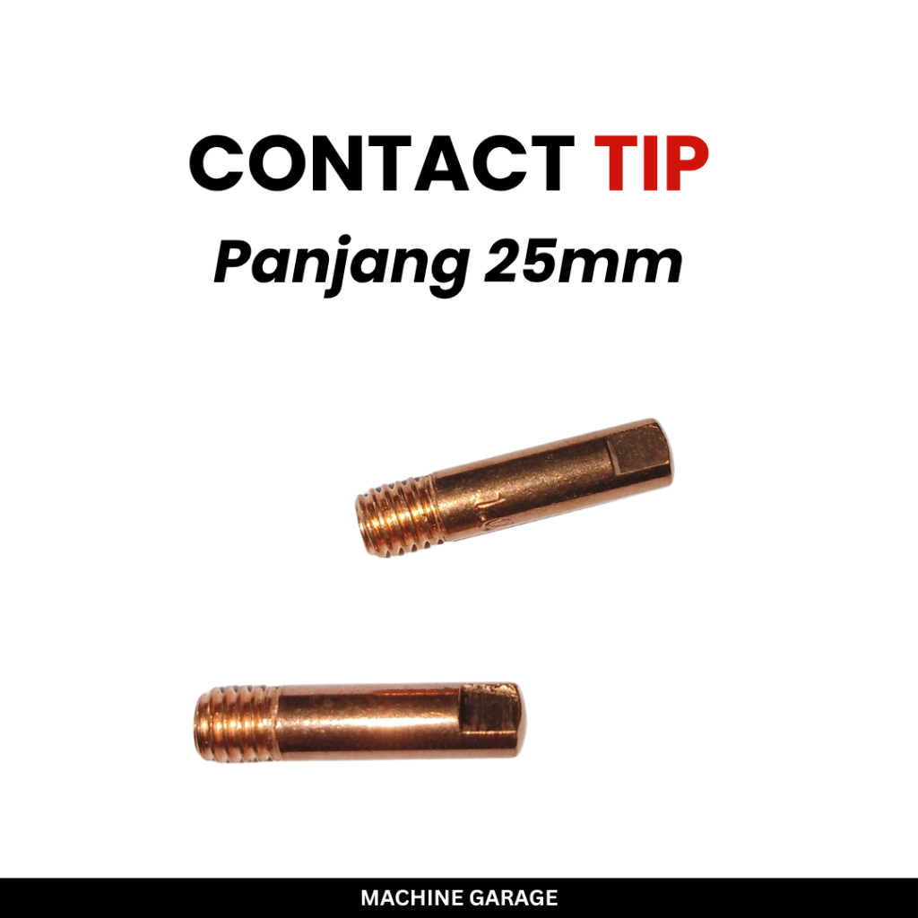 Contact tip MIG ukuran 1mm dan 0.8mm kontak tip mesin las mig