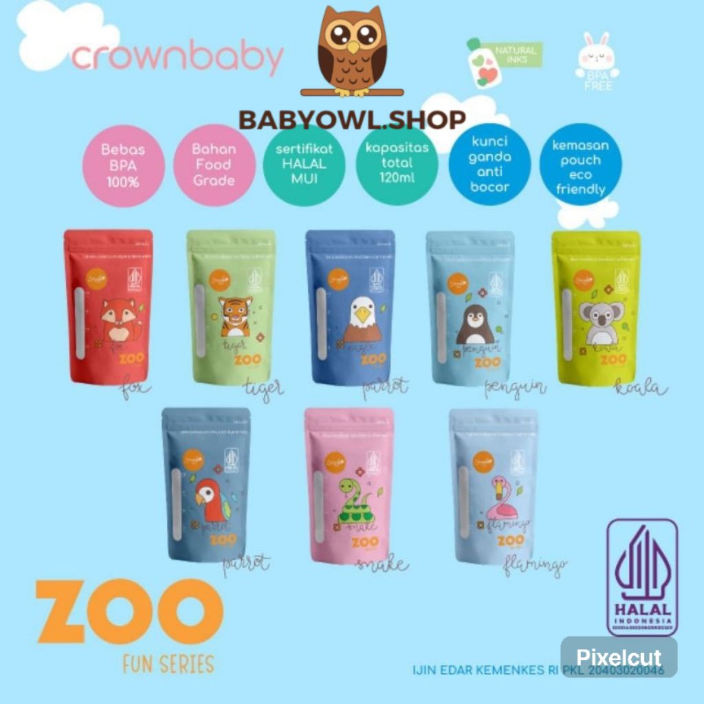 KANTONG ASI CROWN POUCH / PLASTIK ASI