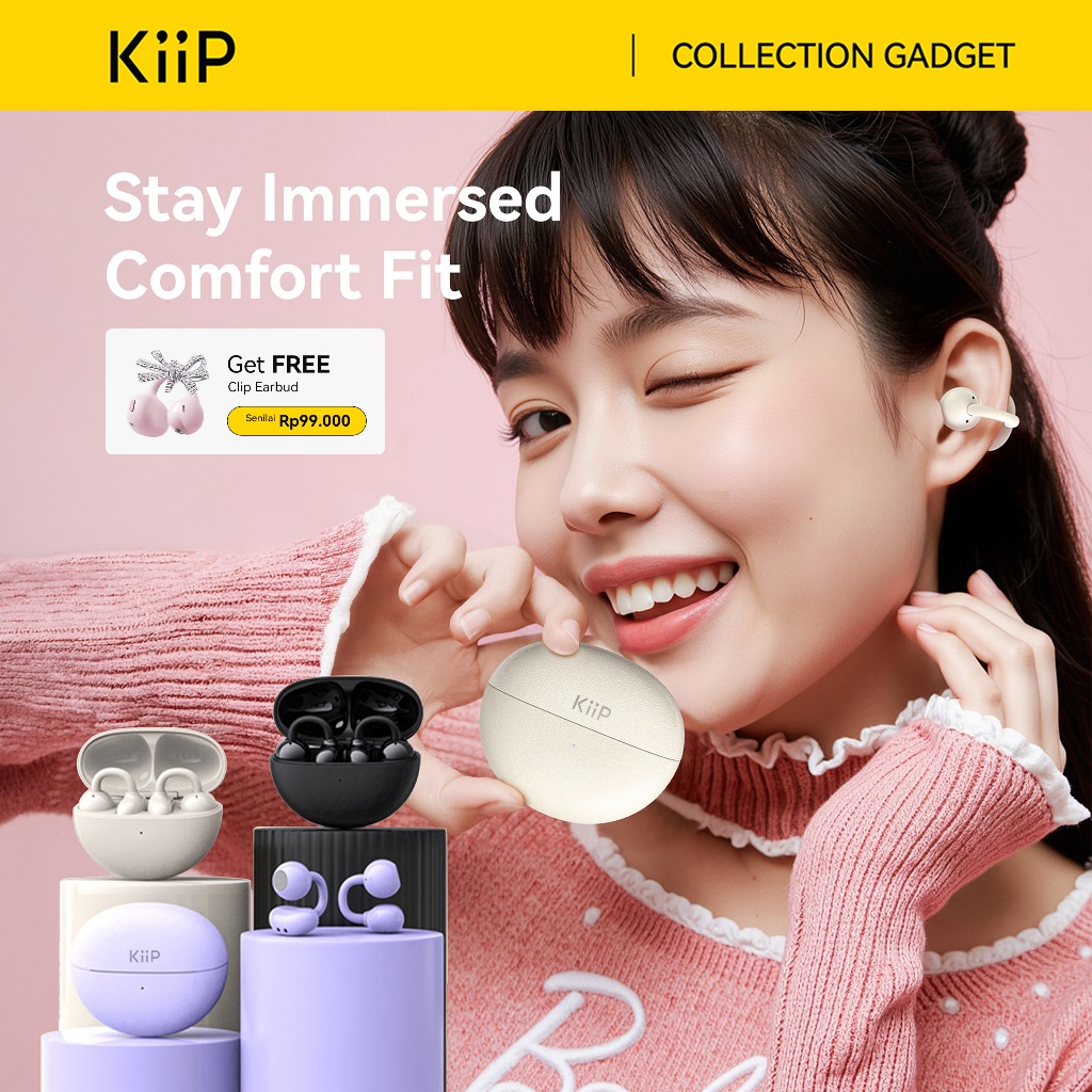 KiiP DTH20 OWS Ear Clip Earphone Open Ear Bluetooth TWS Waterproof IPX7