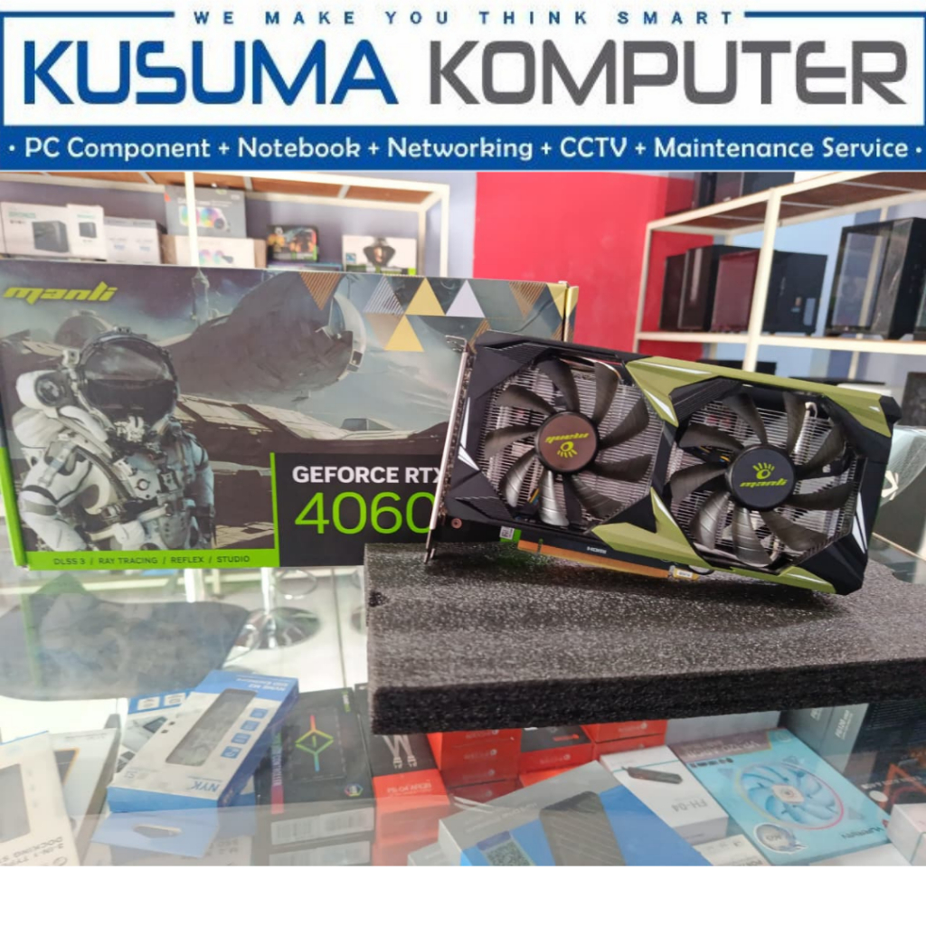 VGA MANLI RTX 4060 8GB GDDR6 BEKAS GARANSI APRIL 2028