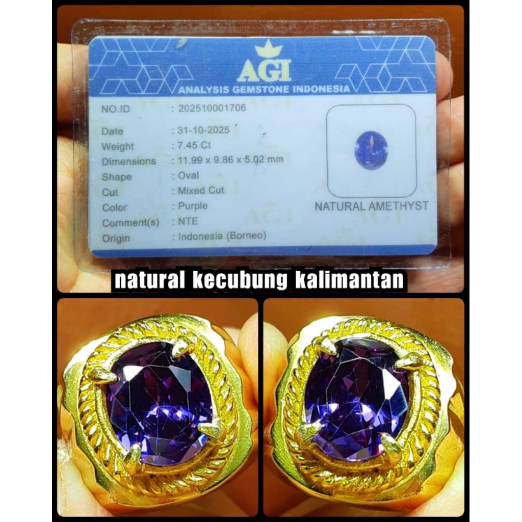 natural kecubung Kalimantan super HQ kristal