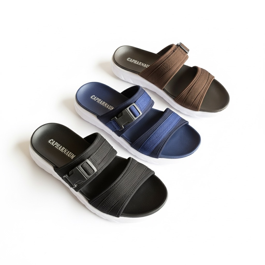 CAPHARNAUM [PSD 201] Sandal Korea Pria/ Sandal Cowok Ban 2 Distro / Sandal /Sandal Premium