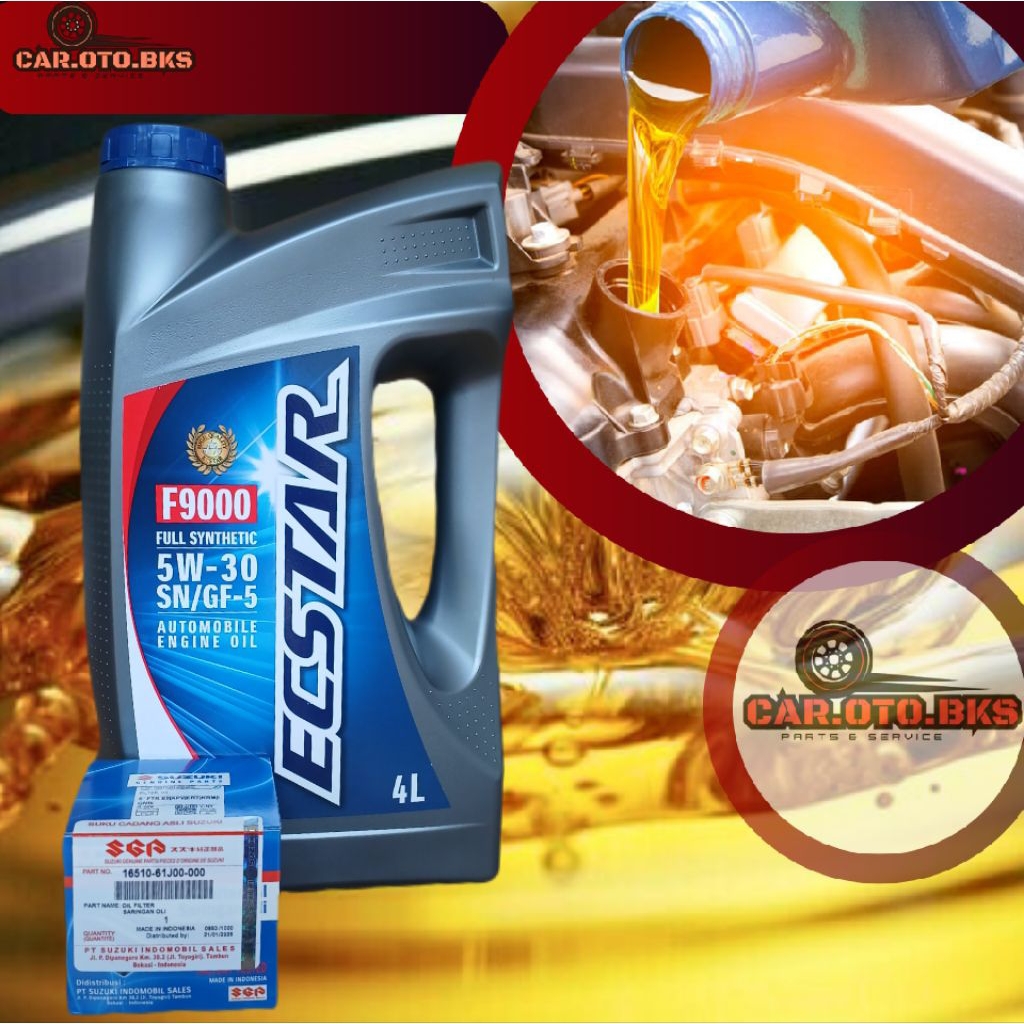 OLI MOBIL SUZUKI ECSTAR 5W 30 API SN 4L FREE FILTER OLI