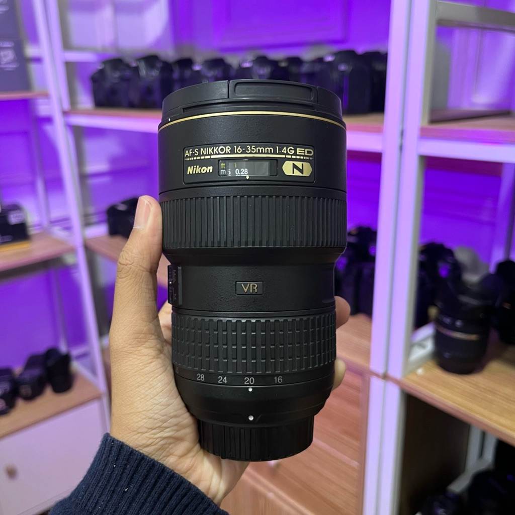 Lensa 16-35mm f4 afs nano for nikon fullsetbox
