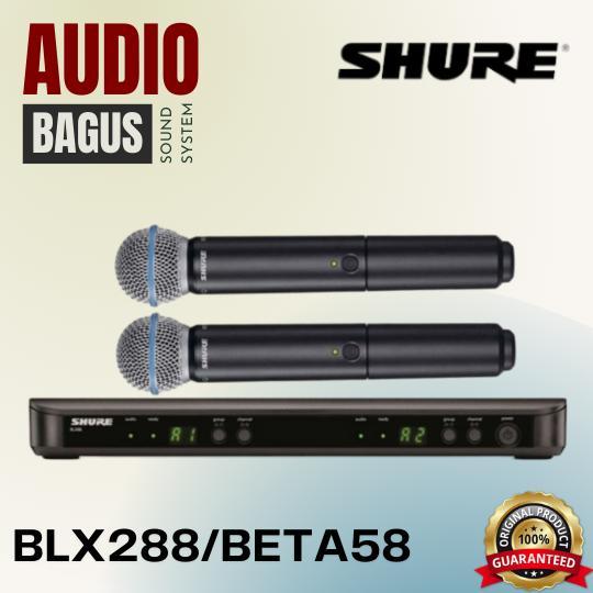 SHURE BLX288/BETA58A BLX288BETA58A / BLX288BT58A / BLX288 BETA58A / BLX 288 BT58A BETA58 Microphone 