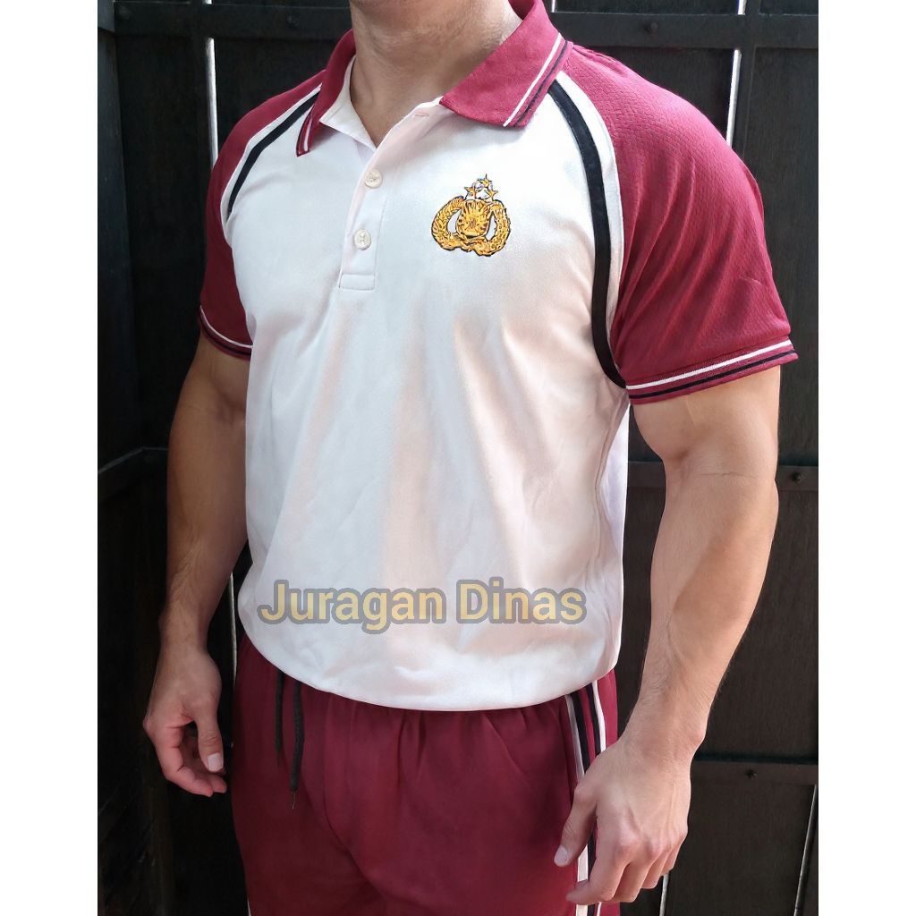 Setelan Baju Olahraga Jatah POLRI / Seragam Training POLISI