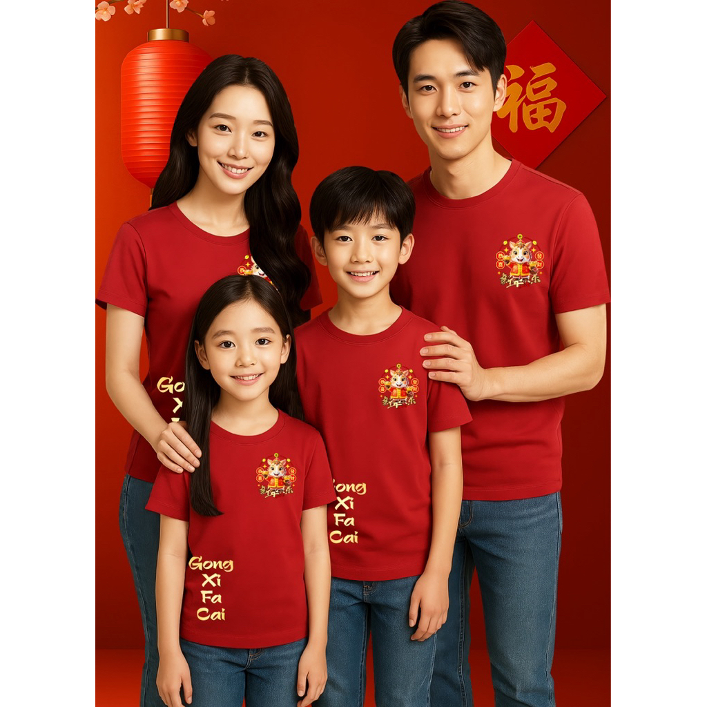 COUPLE BAJU FAMILY / KELUARGA IMLEK CNY 2026 Shio Kuda