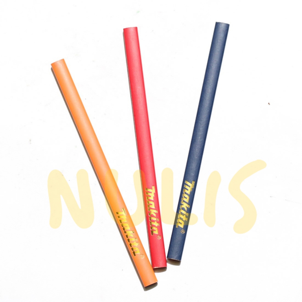 NULIS | Makita Pensil Tukang Kayu Alat Penanda Permukaan Kasar Beton Batu 12 Cm