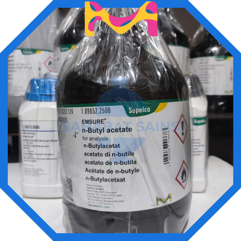 Butil Asetat Pro Analis / N-Butyl Acetate 1.09652.2500 / 109652 Original
