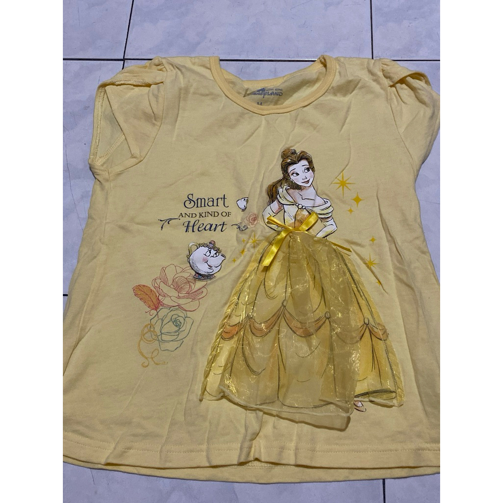 Kaos Anak Princess Belle size M Preloved