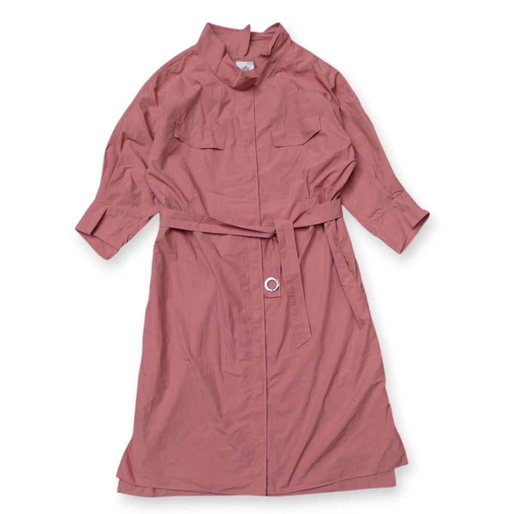 A. Testoni Bologna Cotton Nylon 3/4 Sleeve Dress Blouse