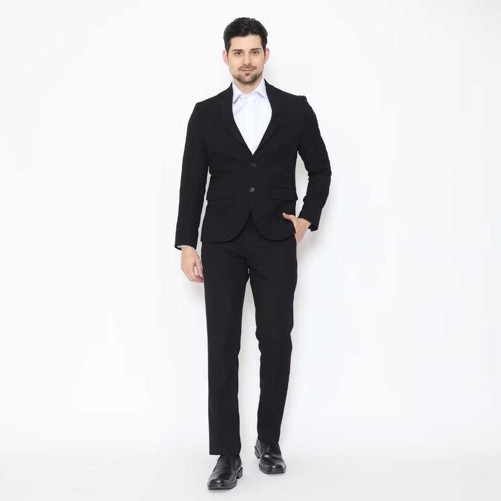 Jas Formal Black Schoeller By Lawell Pria Dewasa - RITA