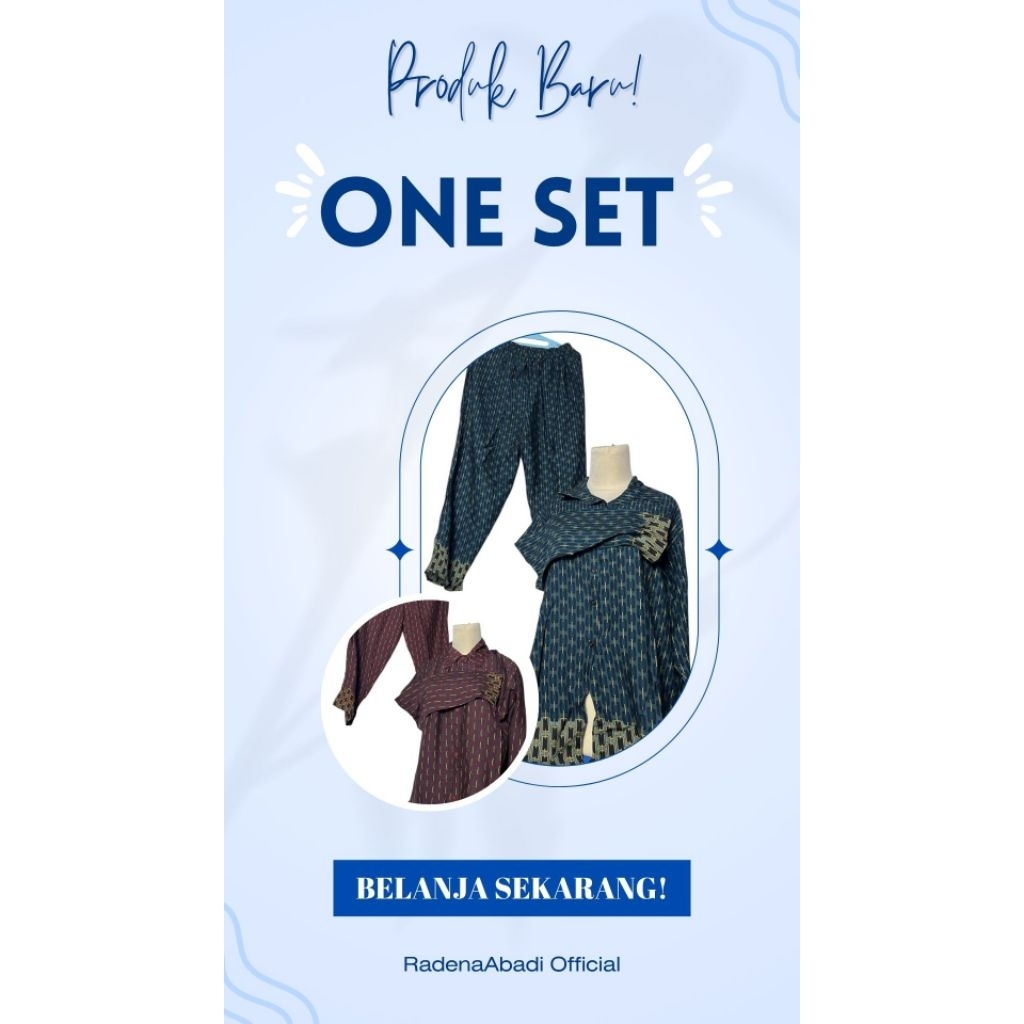 *RadenaAbadi* One Set Lengan Panjang Celana Panjang