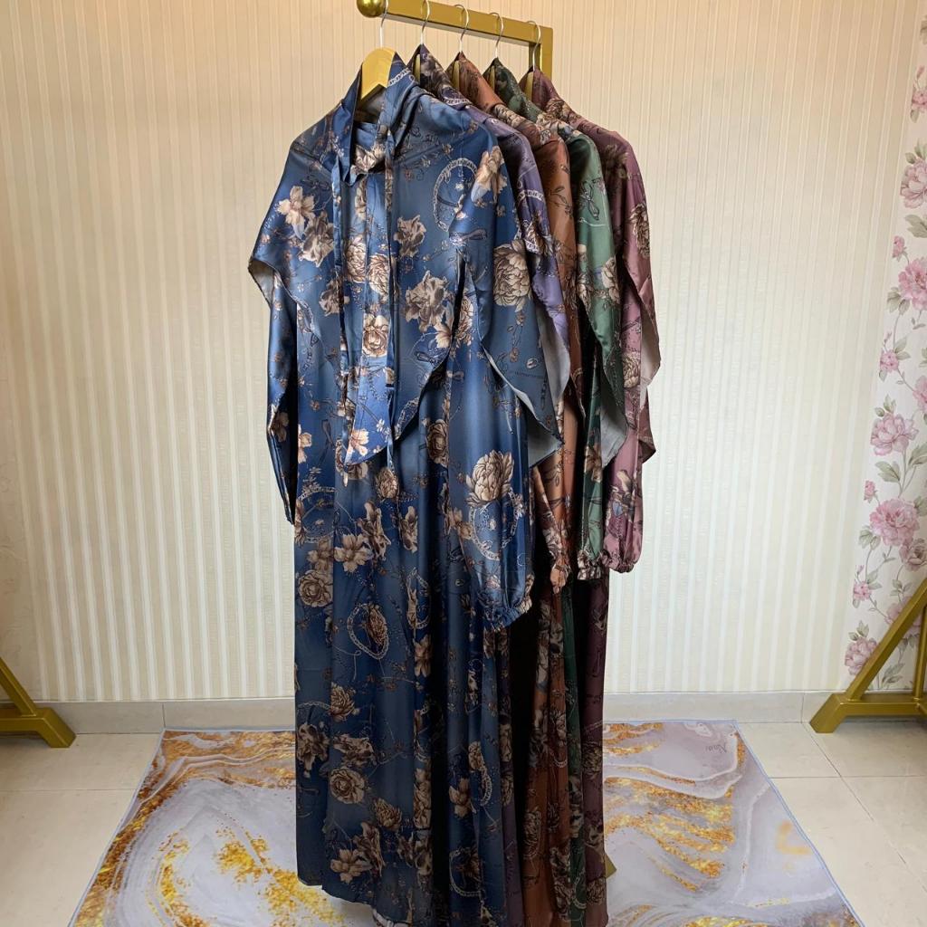 Sahara Indonesia - Gamis Silk Armany set Hijab Voal