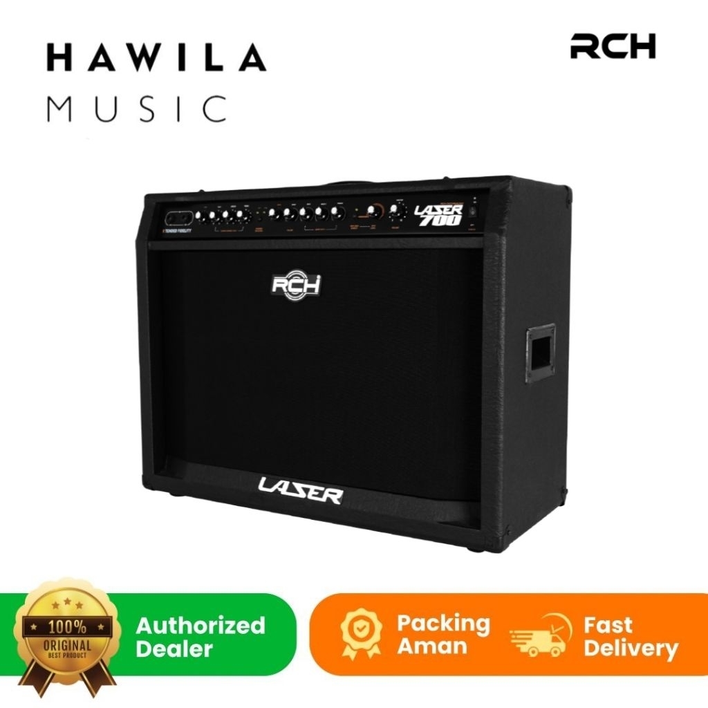 Amplifier Guitar RCH LASER 700 Laser700 Ampli Gitar 12 inch x 2