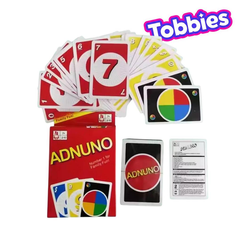 TOBBIES FUN SHOP Kartu Game ADNUNO 2 Pack Set Permainan Keluarga Teman Card Game Permainan Kartu Ker