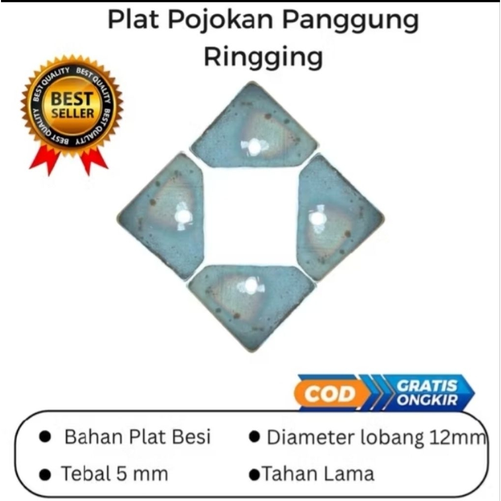 Plat Pojokan Panggung Rigging