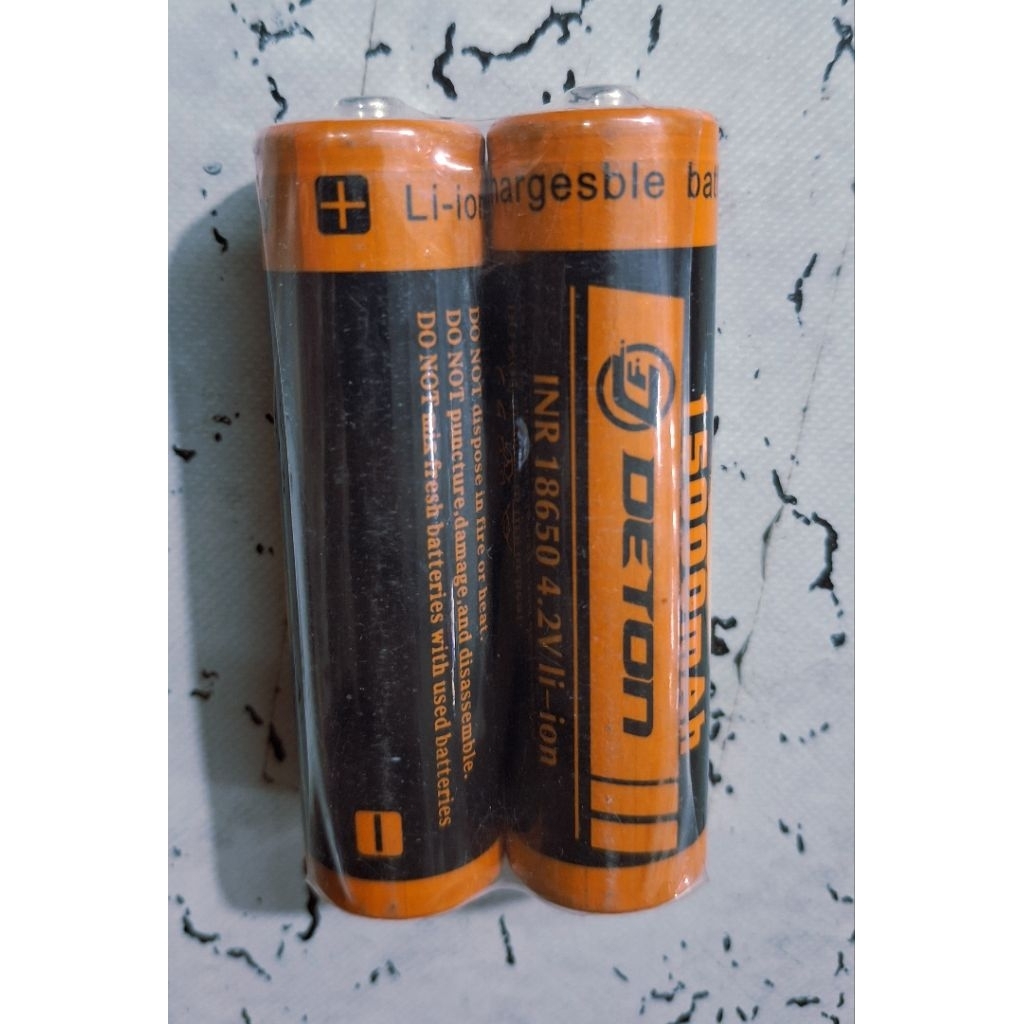 baterai cas deton 18650 (topi) 4,2v 15000mAh (baterai cas mah besar cocok untuk mic,kipas angin spea