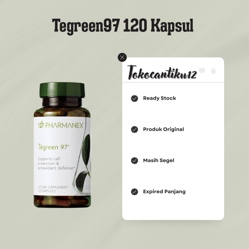 Tegreen120 teagreen teh hijau 120 kapsul ED 2027