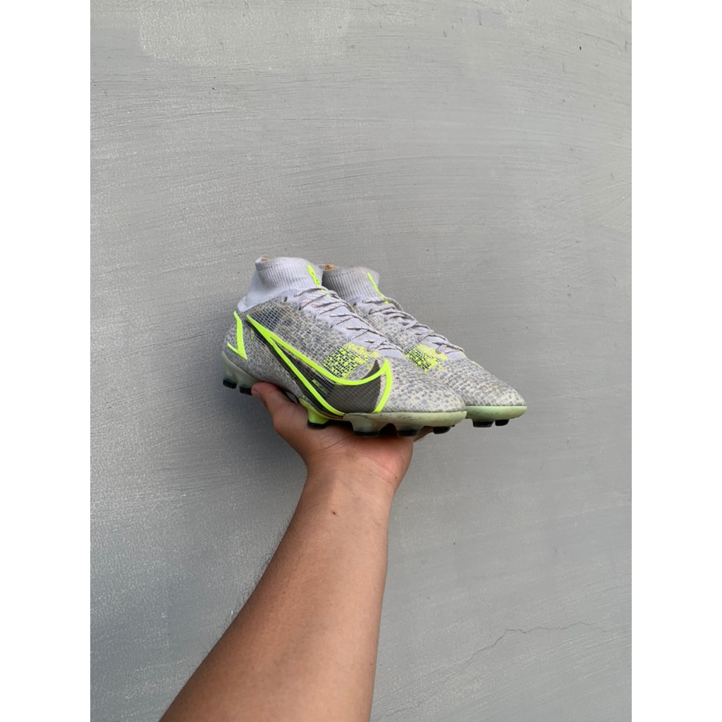 sepatu bola sepakbola Nike Mercurial Superfly 8 Elite FG White safari ORIGINAL