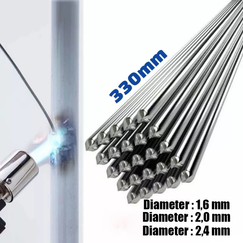 KAWAT LAS ALUMINIUM - KAWAT LAS EVAPORATOR - KAWAT LAS ALUMINIUM-KAWAT LAS AC 1,6mm, 2,0 mm dan 2,4 