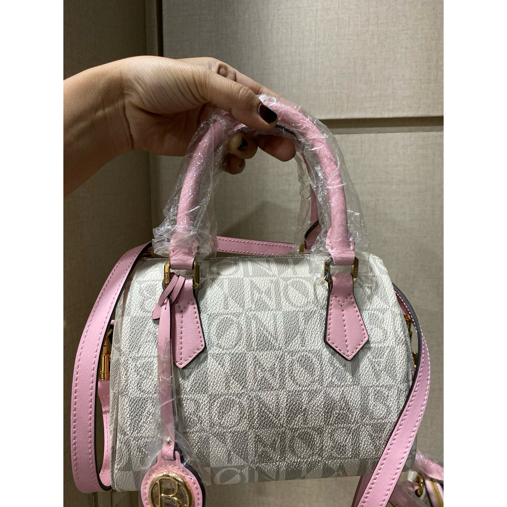 TAS BONIA ORIGINAL MONOGRAM PUTIH