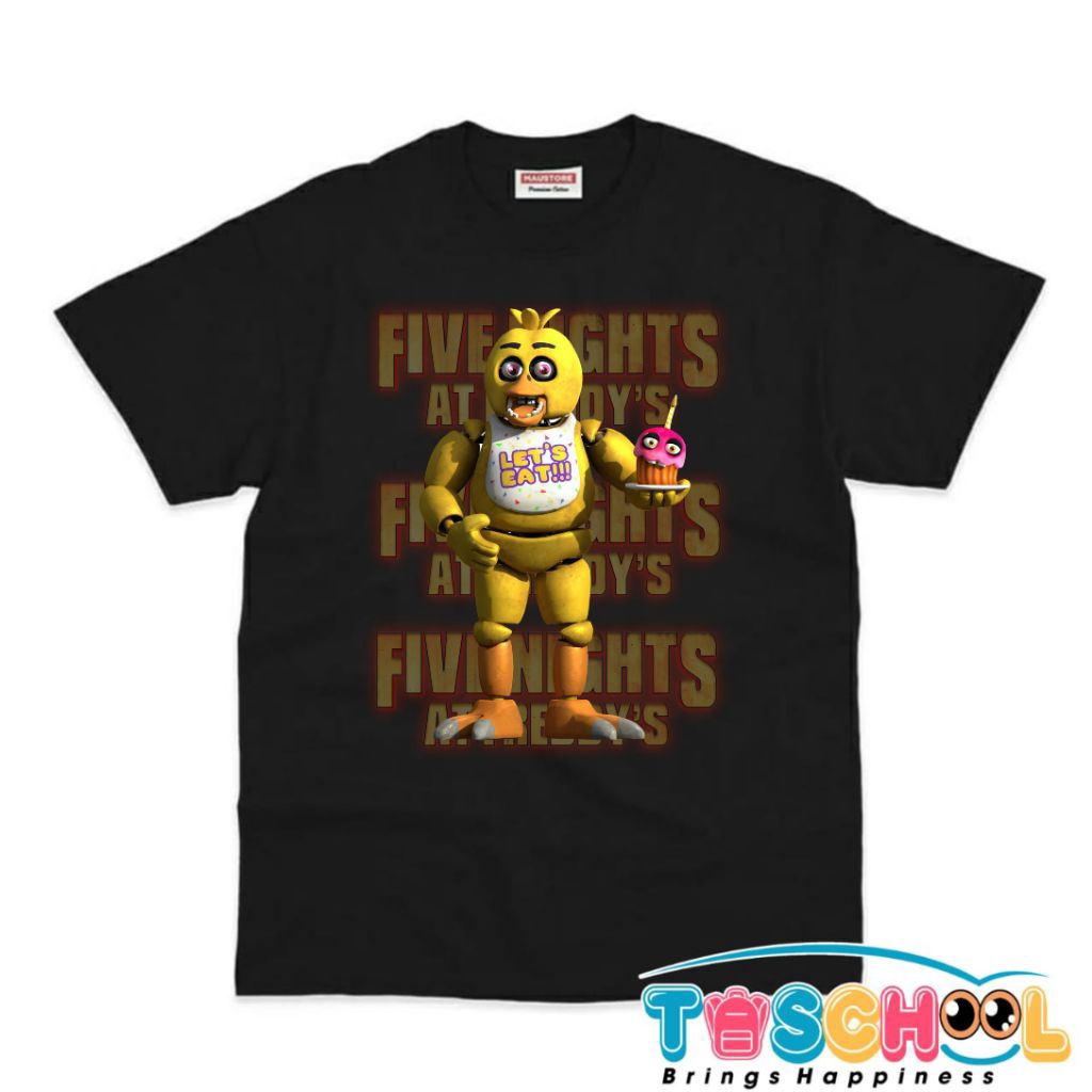 BAJU ANAK KAOS ANAK FNAF FIVE NIGHTS AT FREDDY'S CHICA FNAF