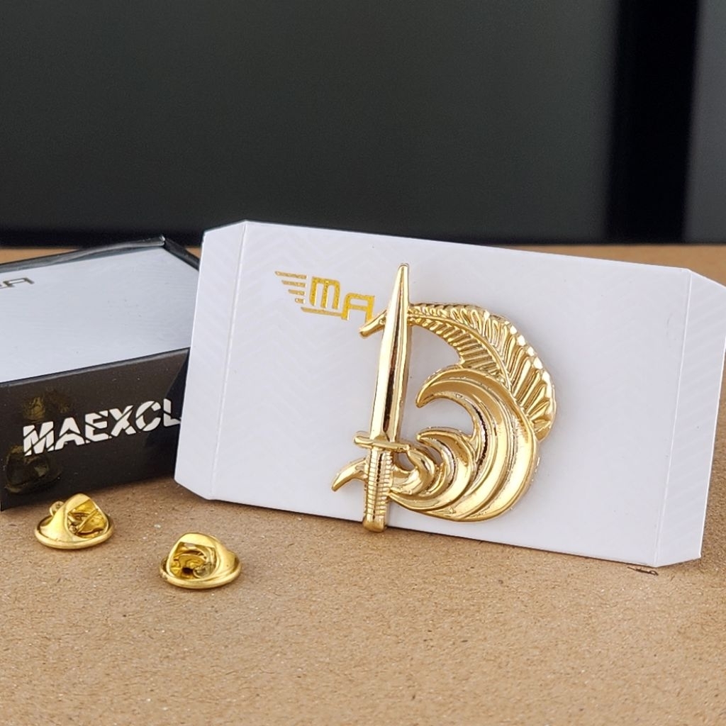 WING SURVIVAL AL BREVET BRIVET SURVIVAL MIKA HITAM AKRILIK TNI AL PIN MARINIR