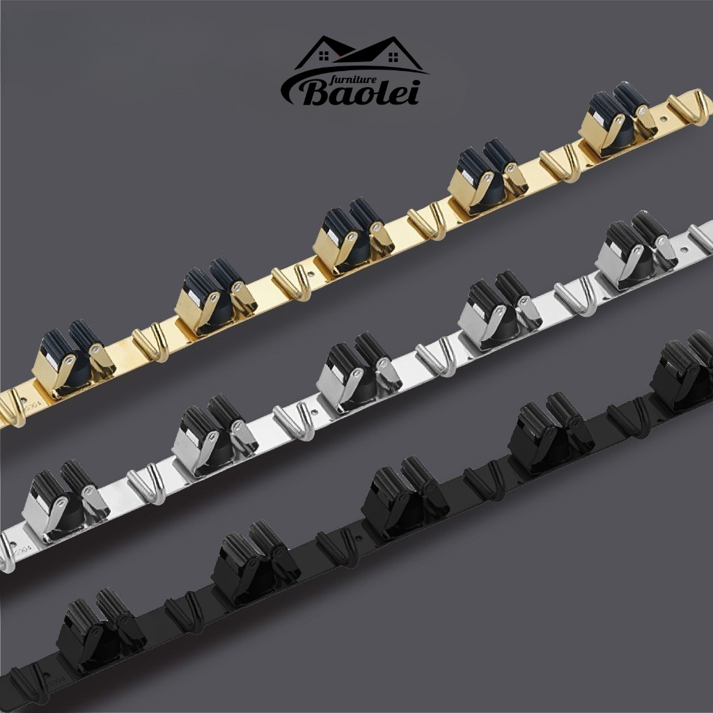 Gantungan Sapu dan Pel Stainless - Gantungan Tempat Sapu dan Pel Kokoh  - Gantungan Multifungsi