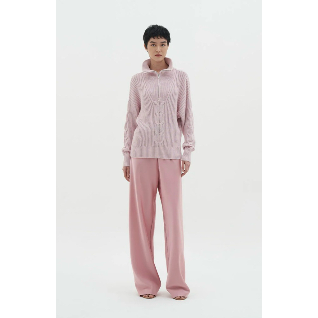 Duma - Tan pants pink | Emme sweater pink