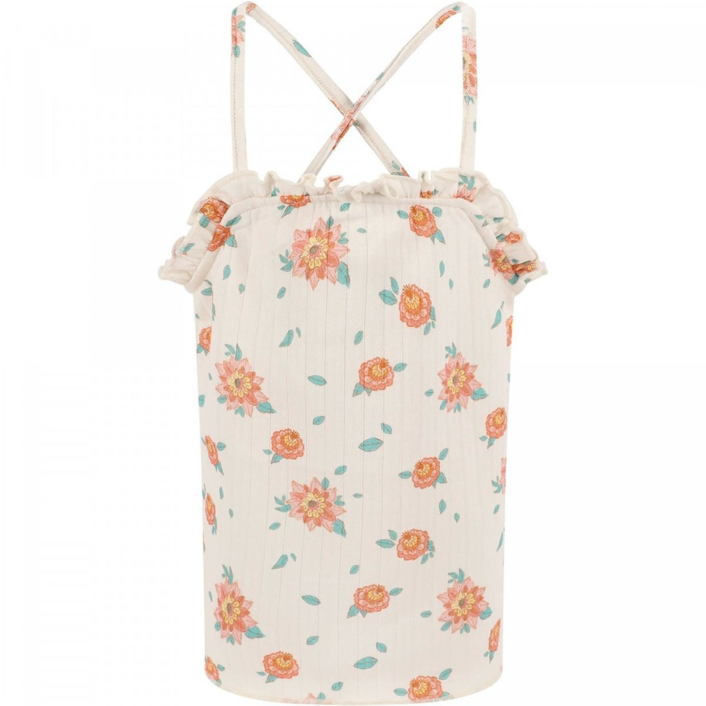 Louise Misha Top Flower Vintage Open Back Top