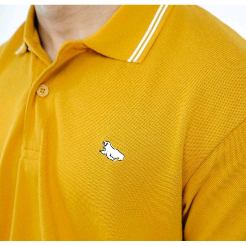 Kaos Polo WALRUS Original Polos Mustard