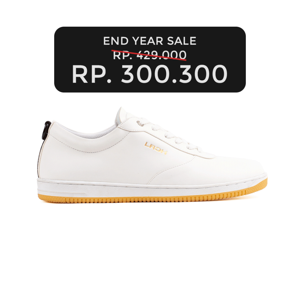 LEO RICHIE - Sneakers Pria Wanita Radhika White/Gum