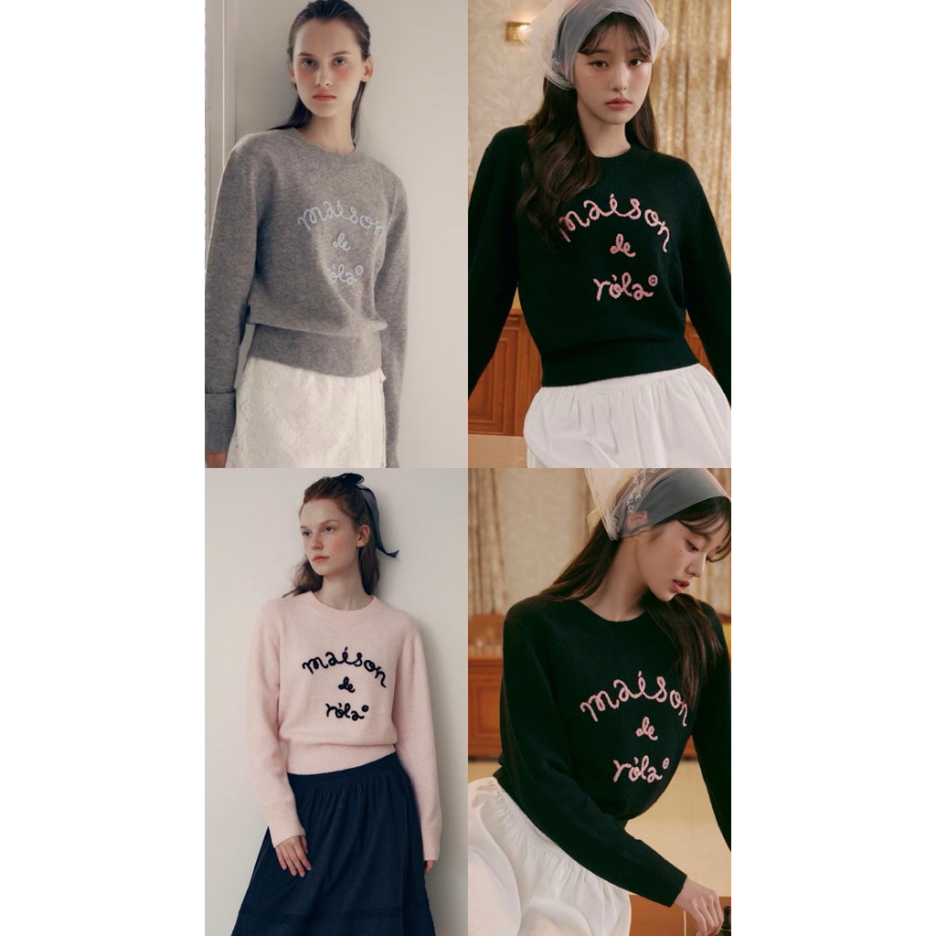 (READY) Maison de Rola Embroidery Knit - Original Rola Rola