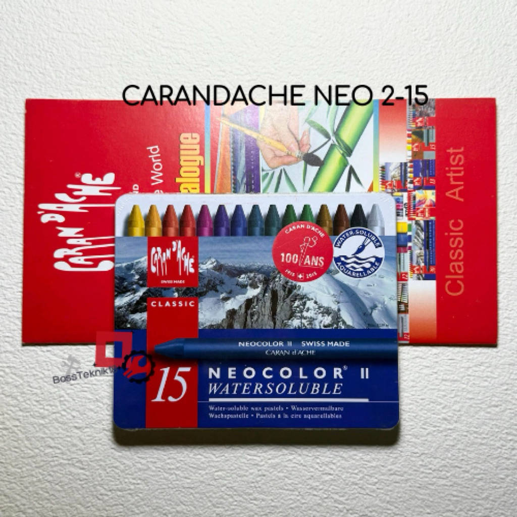 Carandache Neocolor II / 2 Crayon Carandache Water Soluble 15 Warna