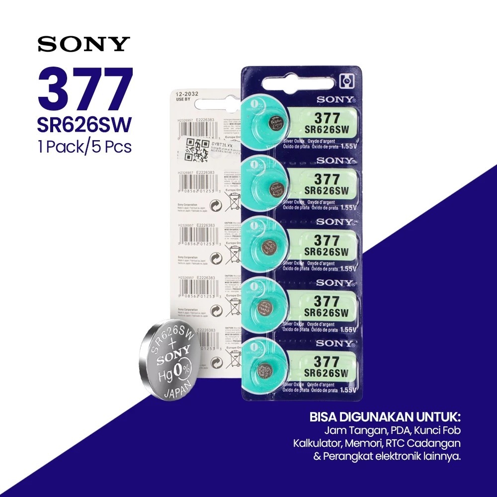 BATERAI SONY SR626 SR 626SW 377 626